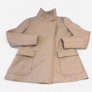 Ann Taylor Classic Tan Pea Coat